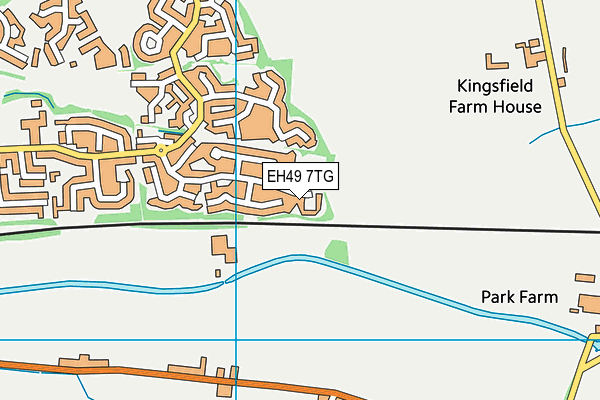 EH49 7TG map - OS VectorMap District (Ordnance Survey)