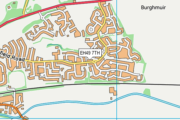 EH49 7TH map - OS VectorMap District (Ordnance Survey)