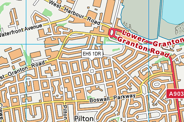 EH5 1DR map - OS VectorMap District (Ordnance Survey)