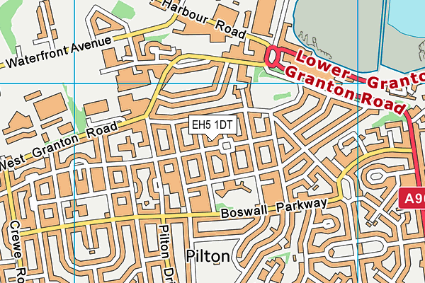 EH5 1DT map - OS VectorMap District (Ordnance Survey)