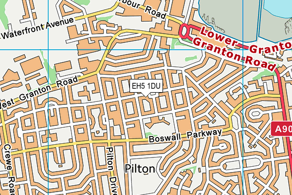 EH5 1DU map - OS VectorMap District (Ordnance Survey)