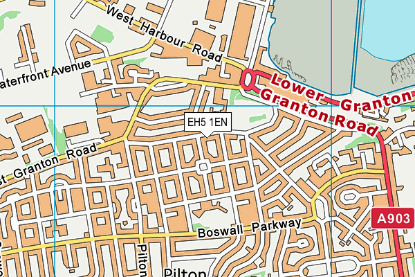 EH5 1EN map - OS VectorMap District (Ordnance Survey)