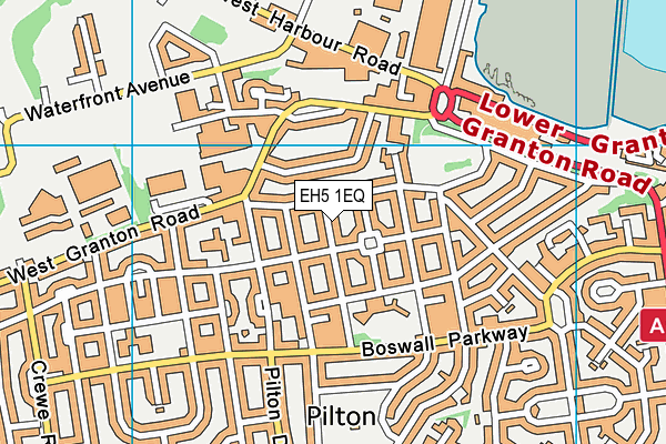 EH5 1EQ map - OS VectorMap District (Ordnance Survey)