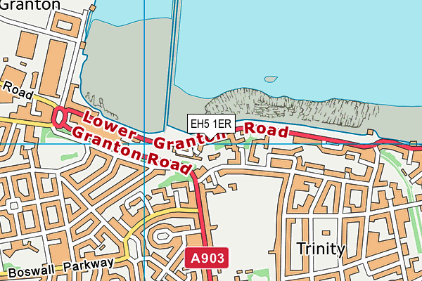 EH5 1ER map - OS VectorMap District (Ordnance Survey)