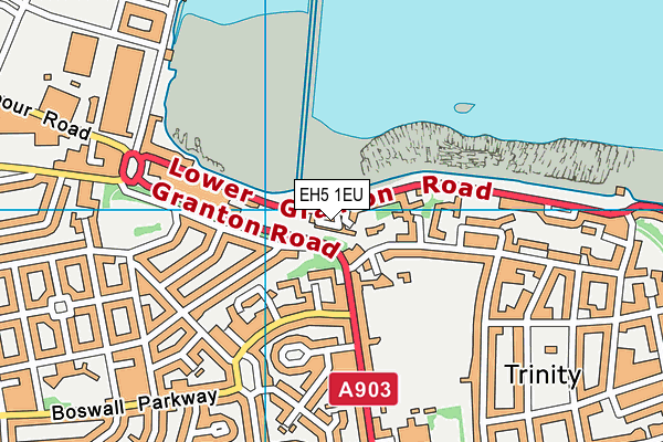 EH5 1EU map - OS VectorMap District (Ordnance Survey)