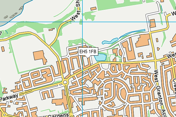 EH5 1FB map - OS VectorMap District (Ordnance Survey)