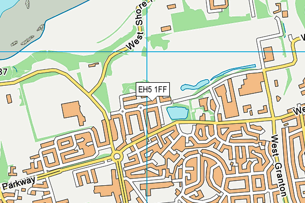 EH5 1FF map - OS VectorMap District (Ordnance Survey)