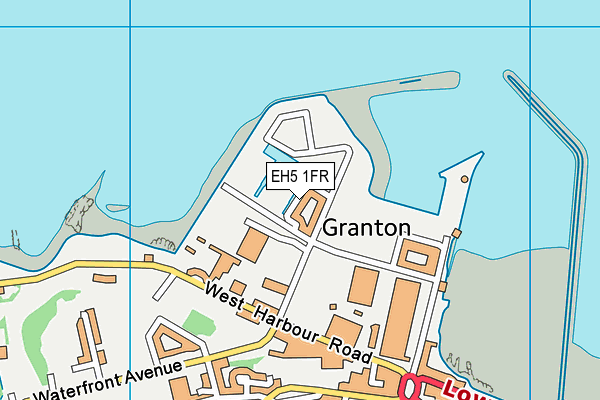 EH5 1FR map - OS VectorMap District (Ordnance Survey)