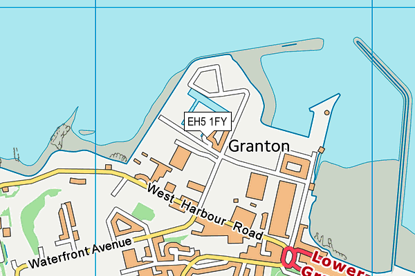 EH5 1FY map - OS VectorMap District (Ordnance Survey)