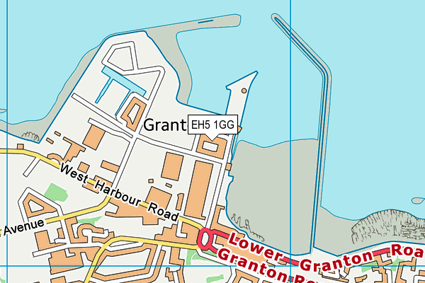 EH5 1GG map - OS VectorMap District (Ordnance Survey)