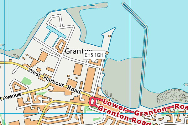 EH5 1GH map - OS VectorMap District (Ordnance Survey)