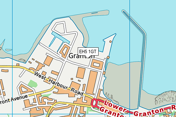 EH5 1GT map - OS VectorMap District (Ordnance Survey)
