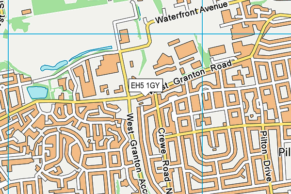 EH5 1GY map - OS VectorMap District (Ordnance Survey)