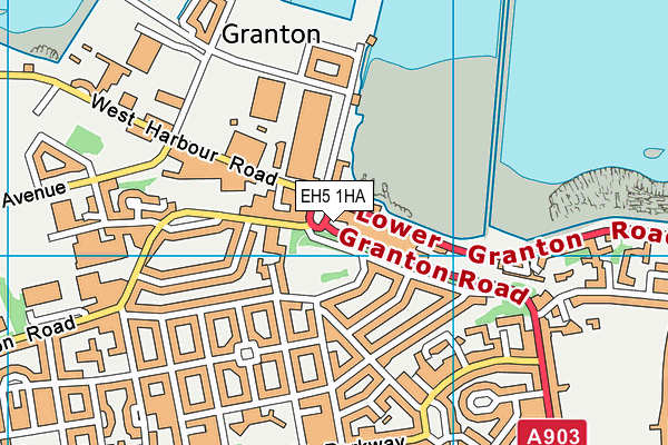 EH5 1HA map - OS VectorMap District (Ordnance Survey)