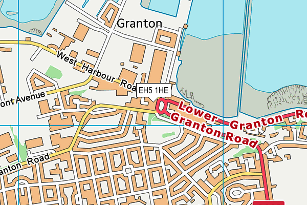 EH5 1HE map - OS VectorMap District (Ordnance Survey)