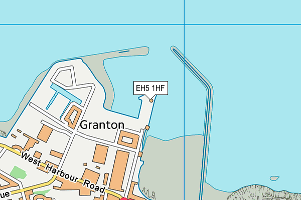 EH5 1HF map - OS VectorMap District (Ordnance Survey)