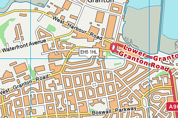 EH5 1HL map - OS VectorMap District (Ordnance Survey)