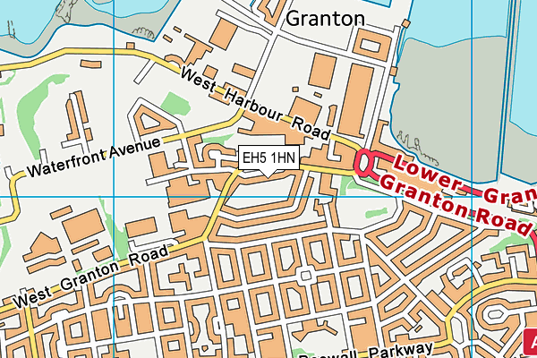 EH5 1HN map - OS VectorMap District (Ordnance Survey)