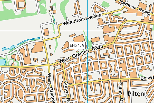 EH5 1JA map - OS VectorMap District (Ordnance Survey)
