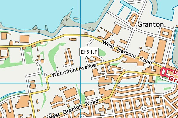 EH5 1JF map - OS VectorMap District (Ordnance Survey)