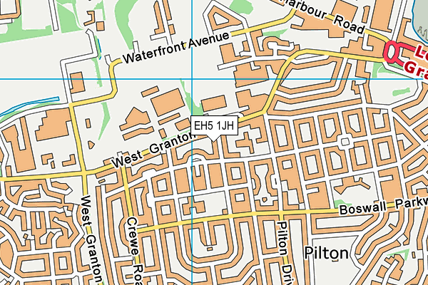 EH5 1JH map - OS VectorMap District (Ordnance Survey)