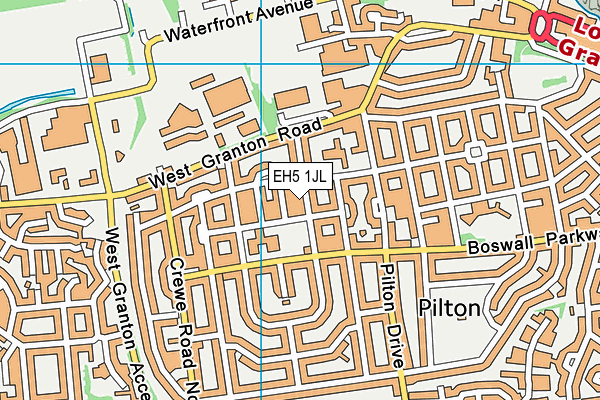 EH5 1JL map - OS VectorMap District (Ordnance Survey)