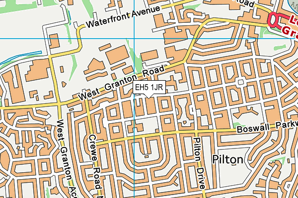 EH5 1JR map - OS VectorMap District (Ordnance Survey)