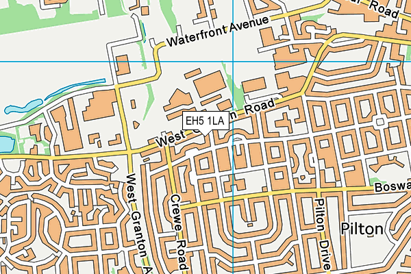 EH5 1LA map - OS VectorMap District (Ordnance Survey)