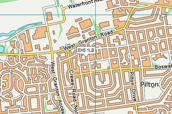 EH5 1LB map - OS VectorMap District (Ordnance Survey)