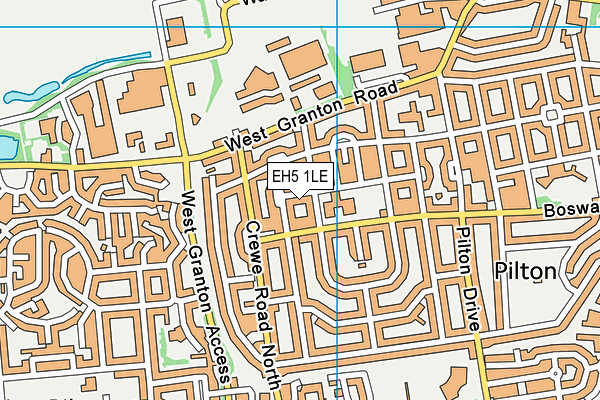 EH5 1LE map - OS VectorMap District (Ordnance Survey)