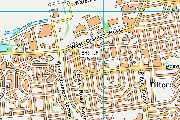 EH5 1LF map - OS VectorMap District (Ordnance Survey)