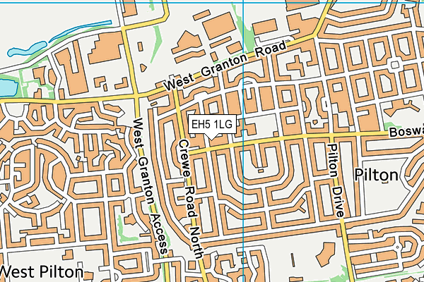 EH5 1LG map - OS VectorMap District (Ordnance Survey)