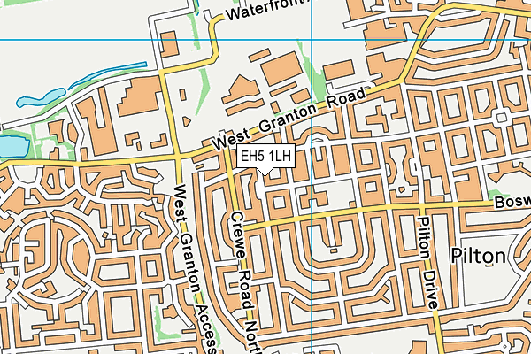 EH5 1LH map - OS VectorMap District (Ordnance Survey)