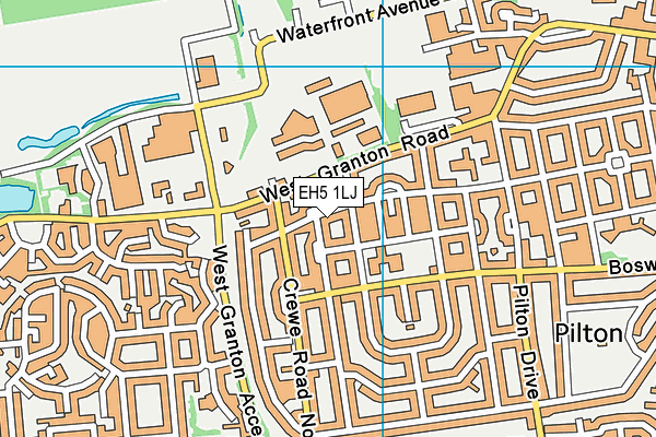 EH5 1LJ map - OS VectorMap District (Ordnance Survey)