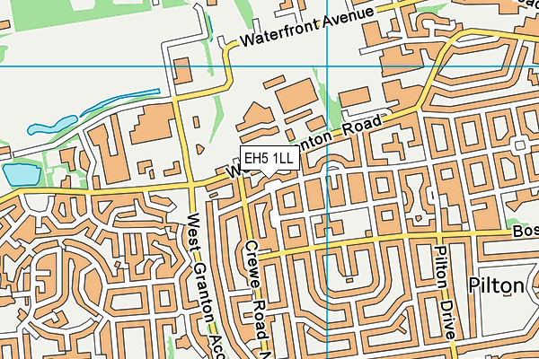 EH5 1LL map - OS VectorMap District (Ordnance Survey)