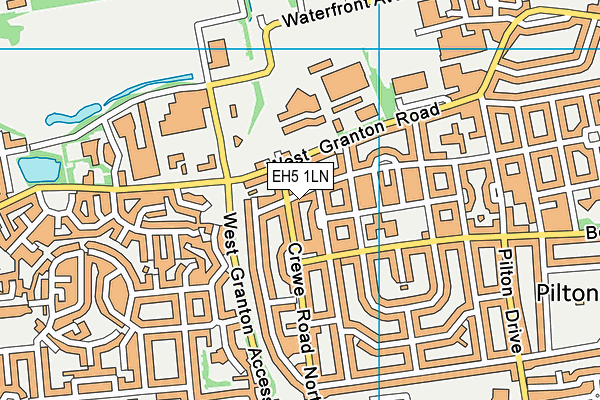 EH5 1LN map - OS VectorMap District (Ordnance Survey)