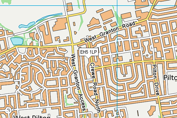 EH5 1LP map - OS VectorMap District (Ordnance Survey)