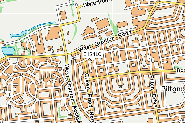 EH5 1LQ map - OS VectorMap District (Ordnance Survey)