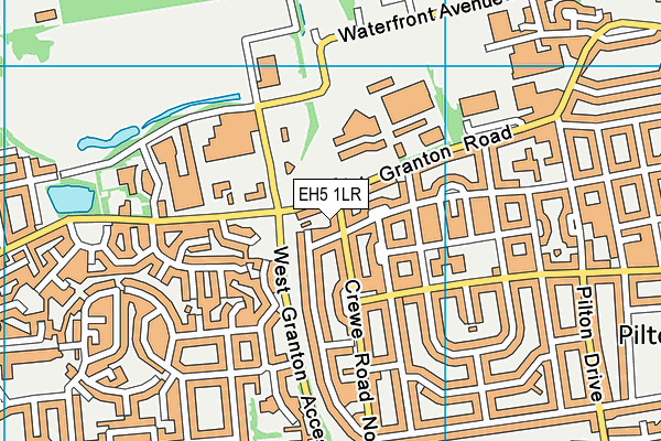 EH5 1LR map - OS VectorMap District (Ordnance Survey)