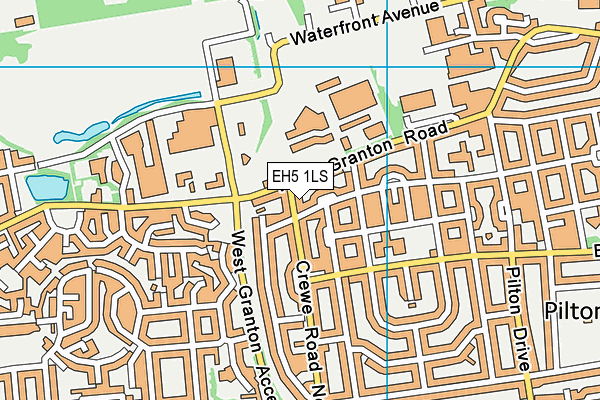 EH5 1LS map - OS VectorMap District (Ordnance Survey)