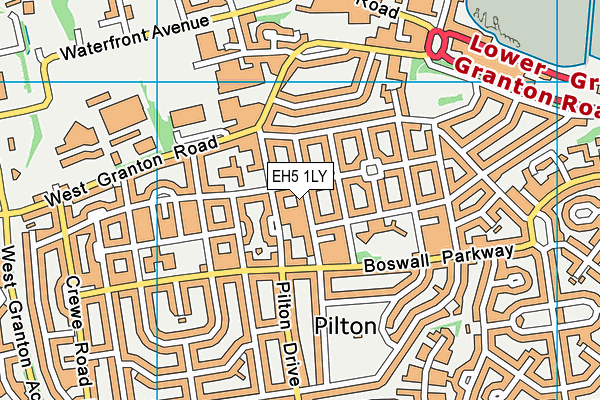 EH5 1LY map - OS VectorMap District (Ordnance Survey)