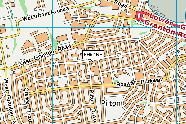 EH5 1NE map - OS VectorMap District (Ordnance Survey)