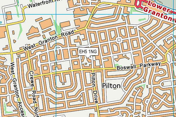 EH5 1NG map - OS VectorMap District (Ordnance Survey)