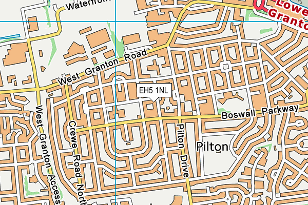 EH5 1NL map - OS VectorMap District (Ordnance Survey)