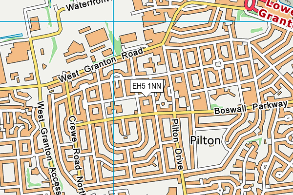 EH5 1NN map - OS VectorMap District (Ordnance Survey)