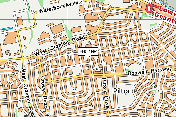 EH5 1NP map - OS VectorMap District (Ordnance Survey)