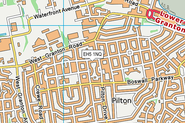 EH5 1NQ map - OS VectorMap District (Ordnance Survey)