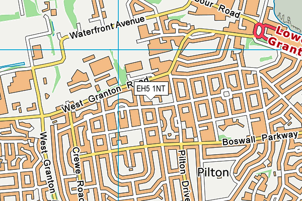 EH5 1NT map - OS VectorMap District (Ordnance Survey)