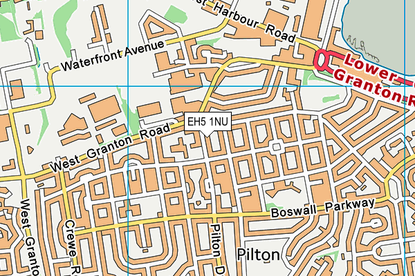 EH5 1NU map - OS VectorMap District (Ordnance Survey)