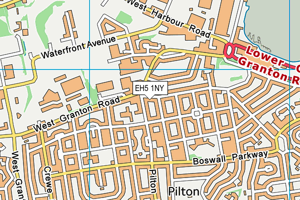 EH5 1NY map - OS VectorMap District (Ordnance Survey)